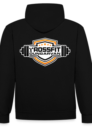 Crossfit Contrast Colour Hoodie - black/heather grey