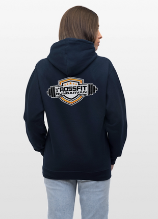 Crossfit Contrast Colour Hoodie - navy/heather grey