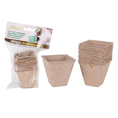 Bio Plant Pots 12 Pack Biodegradable Plant Pots - Buy 2 get 1 Free - siopashop.ie